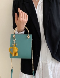 Fashion Green Love Tassels Shoulder Bag