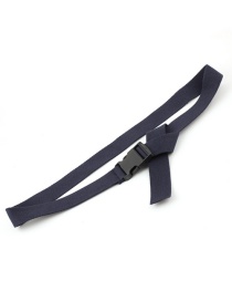 Fashion Navy Canvas Automatic Smooth Buckle Belt
