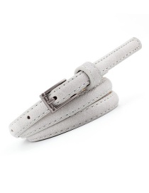 Fashion Light Gray Pin Buckle Belt