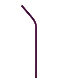 Fashion Purple Straight Tube 304 Stainless Steel Straws (10 Pieces)