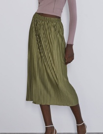 Fashion Ginger Yellow Pleated Bag Hip Skirt