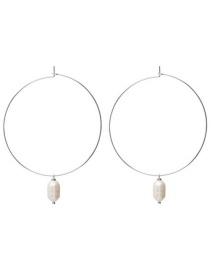 Fashion Silver Pearl Ear-rings