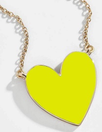 Fashion Yellow Love Necklace