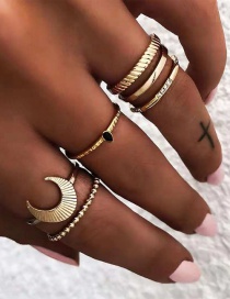 Fashion Gold Gold-plated Ring Set
