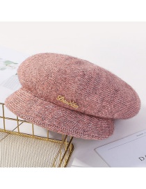 Fashion Lotus Color Plush Earmuffs Knit Cap