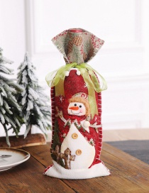 Fashion Snowman Country Christmas Wine Set