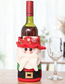 Fashion Half Body Red Wine Bottle Set Snowman Cartoon Santa Claus Wine Bag