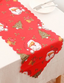 Fashion A Color Polyester Printed Christmas Table Flag