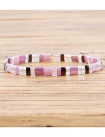 Fashion White Square Rice Beads Beaded Bracelet