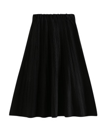 Fashion Black Knit Twist Skirt