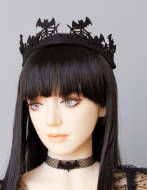 Fashion Black Spider Web Crown
