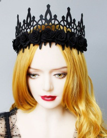 Fashion Black Flower Crown