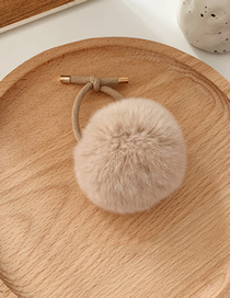 Fashion White Imitation Rabbit Hair Ring