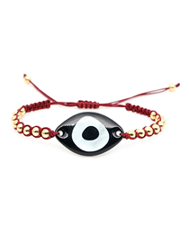 Fashion Red Rice Beads Woven Shell Tassel Bracelet
