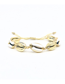 Fashion Color Willow Nail Beads Woven Shell Bracelet
