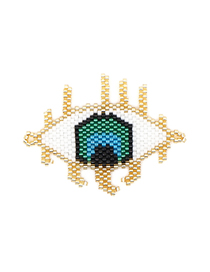 Fashion Gold Eye Bead Woven Accessories