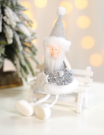 Fashion Silver Old Man Doll Christmas Ornaments