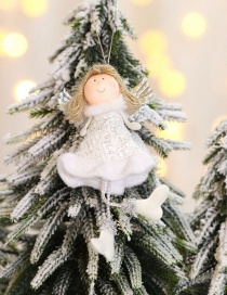 Fashion White Erect Angel Christmas Ornaments