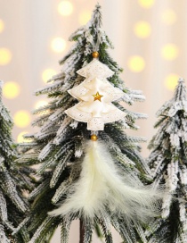 Fashion Golden Christmas Tree Feather Pendant Christmas Tree Pendant