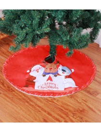 Fashion Red Fabric Christmas Tree Skirt
