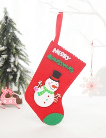 Fashion Small Snowman Christmas Stocking Santa Claus Socks