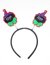 Fashion Black Cat Head Buckle Halloween Headband