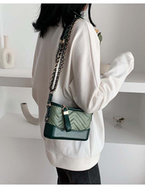 Fashion Matcha Green Shoulder Messenger Bag Chain Bag