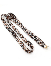 Fashion Leopard Floral Scarf Knotted Pearl Chiffon Ribbon Silk Girdle