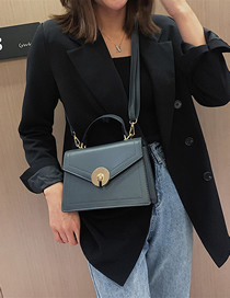 Fashion Gray Lock Bag Shoulder Messenger Bag