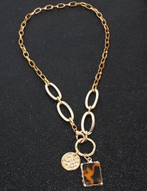 Fashion Gold Locking Multi-layer Necklace
