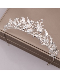 Fashion Silver Crystal Crown Headband