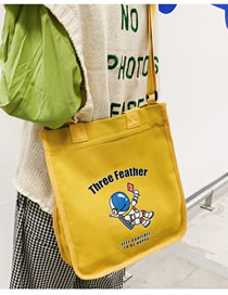 Fashion Yellow Canvas Shoulder Messenger Bag