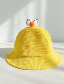 Fashion Xx Eyecup Cap Yellow Corduroy Parent-friendly Fisherman Hat (adult)