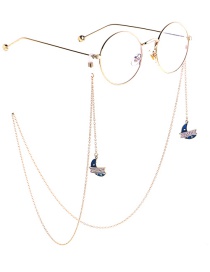 Fashion Gold Non-slip Metal Stars Moon Glasses Chain