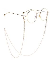 Fashion Gold Pearl Chain Does Not Fade The Glasses Chain