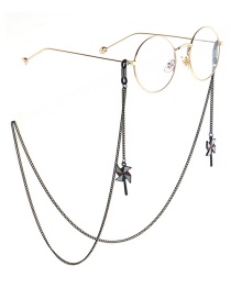 Fashion Black Hanging Neck Cartoon Windmill Chain Glasses Chain