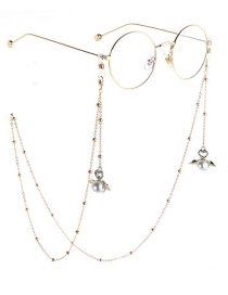 Fashion Gold Diamond Angel Clip Metal Chain Glasses Chain