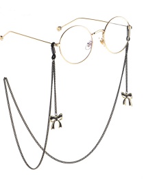 Fashion Black Bow Chain Chain
