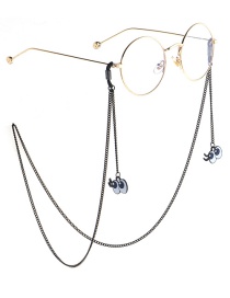 Fashion Black Hanging Neck Eye Chain Glasses Chain