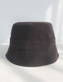 Fashion Fine Corduroy Bucket Cap Black Short Fisherman Hat