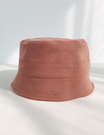 Fashion Fine Corduroy Bucket Cap Brick Red Short Fisherman Hat