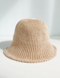 Fashion Thin Chenille Khaki Chenille Wool Cap