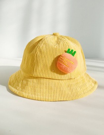 Fashion Carrot Turmeric Corduroy Three-dimensional Fruit Baby Fisherman Hat