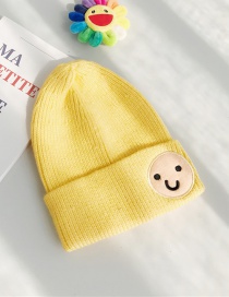 Fashion Doll Smiley Yellow Funny Smiley Wool Cap