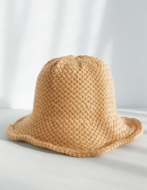 Fashion Bamboo Weave Knitted Wool Cap
