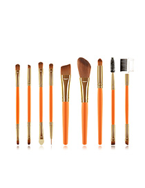 Fashion Orange 9 Stick Makeup Brush