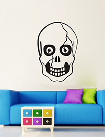 Fashion Multicolor Kst-15 Halloween Skull Wall Sticker