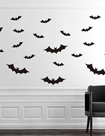 Fashion Multicolor Kst-17 Halloween Bat Wall Sticker Eco Friendly