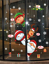 Fashion Color Sk9242 Christmas Gift Snowflake Wall Sticker