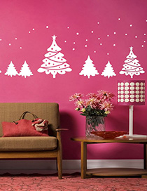 Fashion White Ss-22 Christmas Tree Sticker
